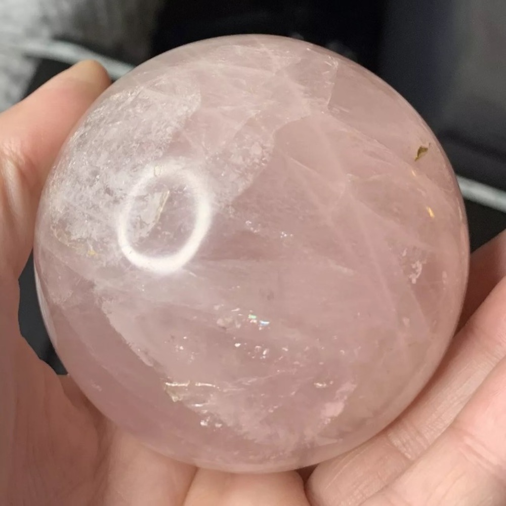 BOGO1/2 Natural Rose Quartz Crystal
Gemstone Healing Stone
Sphere Ball Self Love - Picture 13 of 17
